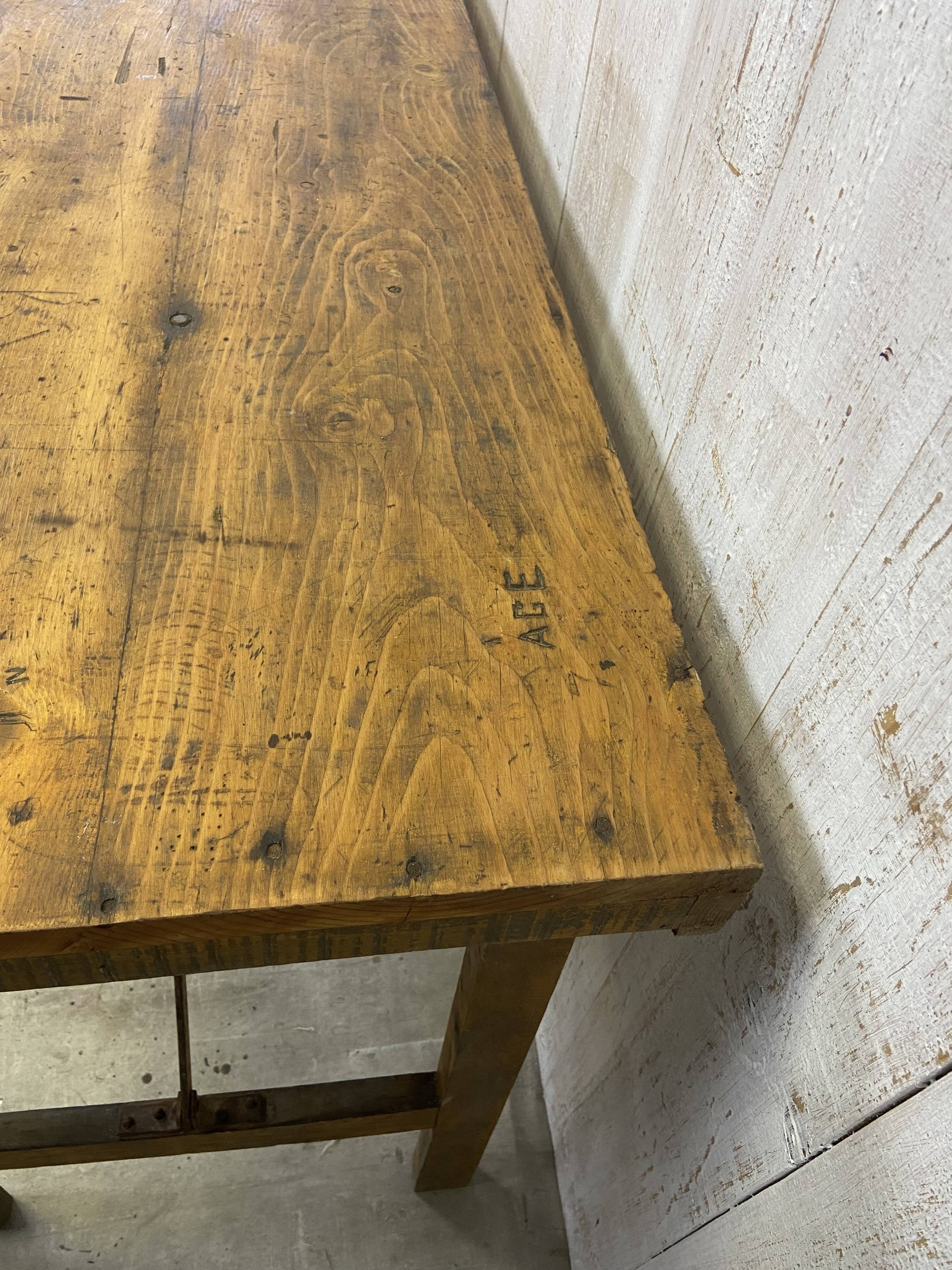 Vintage workshop table