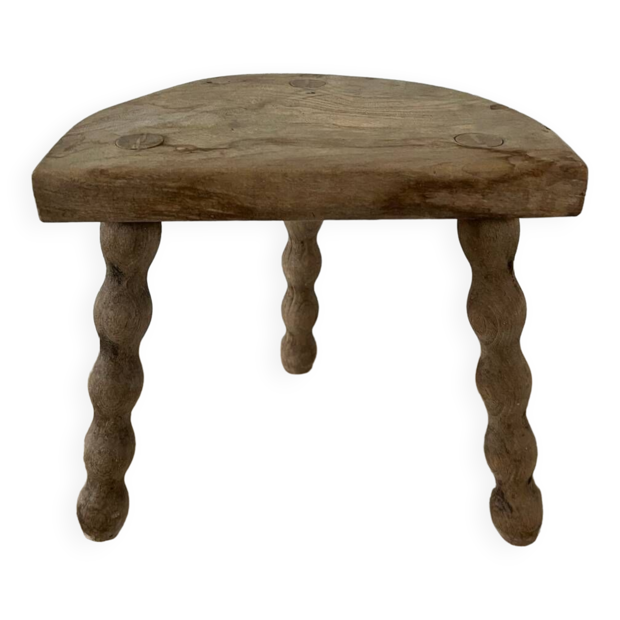 Small raw tripod stool