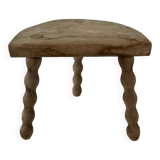 Small raw tripod stool