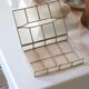 Mother-of-pearl and metal handkerchief box 70s
