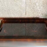 Guzzini imitation tortoiseshell tray 1970