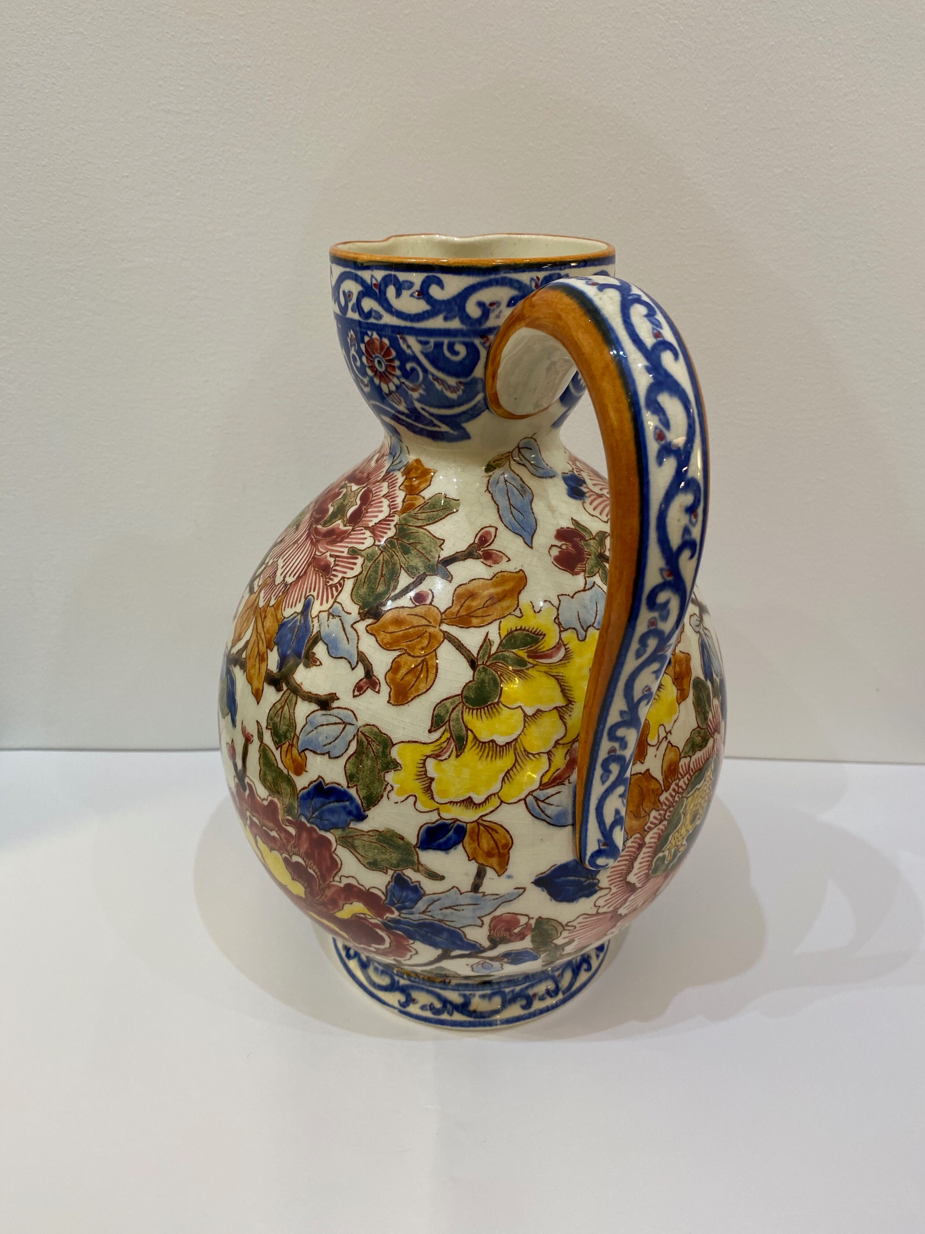 Gien art deco pitcher, 1940