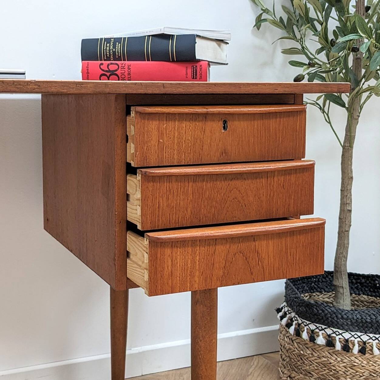 Danish vintage teak desk