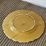 Set of 8 dessert plates in Sarreguemines barbotine