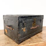 Antique trunk chest by c.e. ruegsegger bern swiss