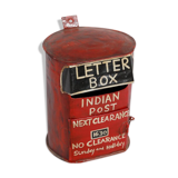 Indian post old metal india letter box
