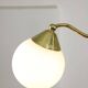 Art Deco Italian Brass and Opaline Chandelier