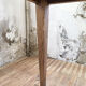 Table de ferme en noyer 170 cm