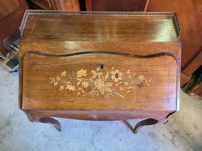 Secretaire de dame marqueterie du xix ème siecle