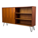Teak Bookcase with One Sliding Door from Wk Möbel, 1960s