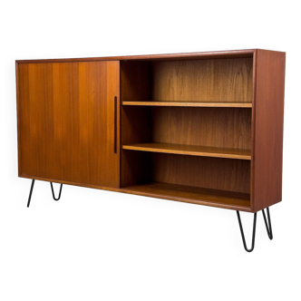 Teak Bookcase with One Sliding Door from Wk Möbel, 1960s