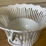 Openwork pot cache in malicorne earthenware