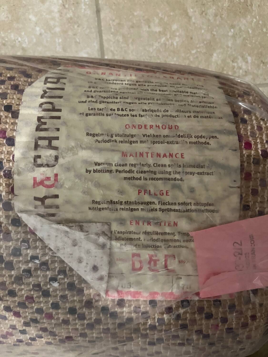 Tapis designer Brink & Campman Rocks Marron