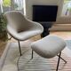 Cross Leg Armchair and its ottoman - Magnus Long for Conran Shop