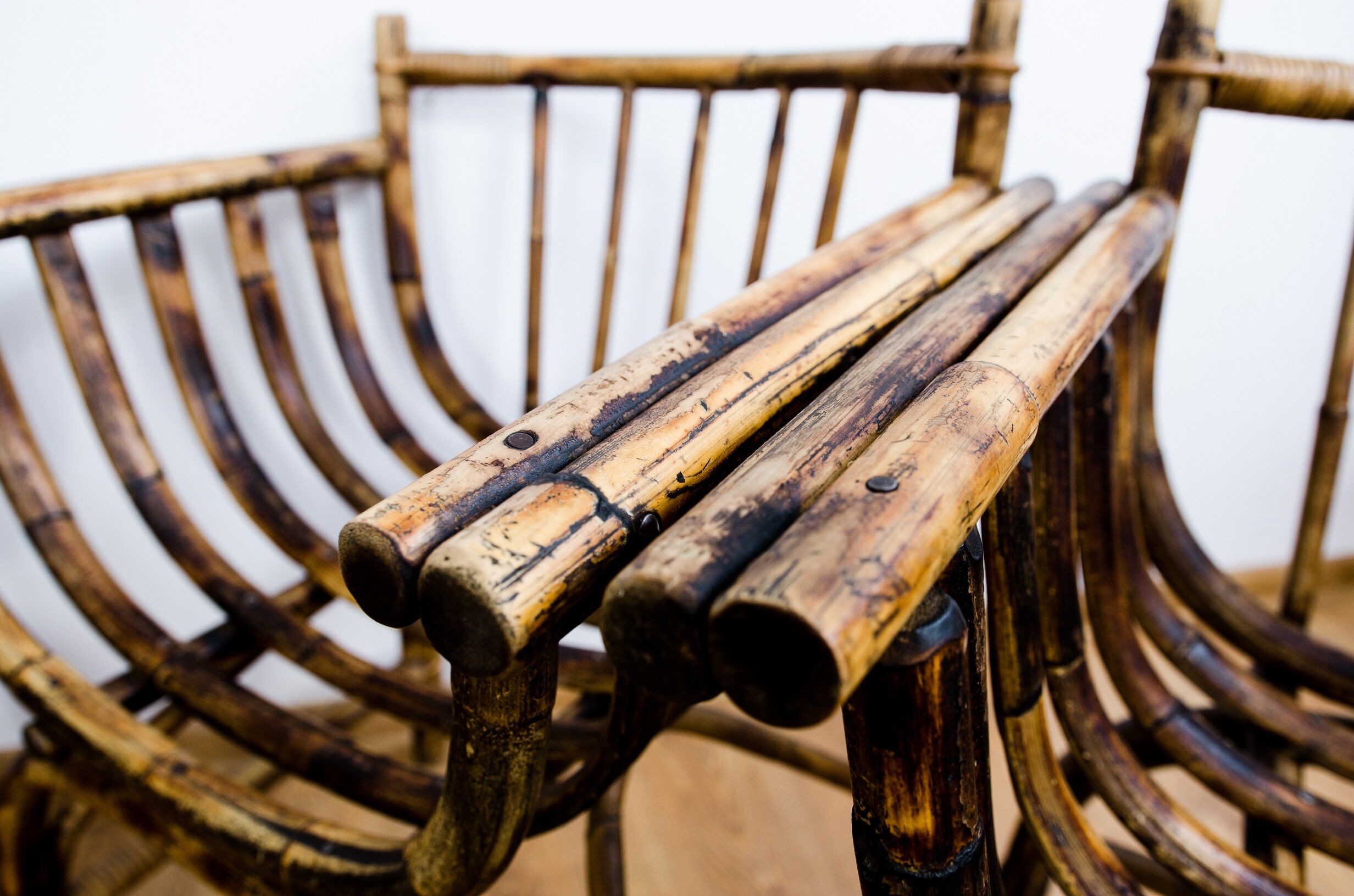 Art deco rattan armchairs 1920