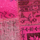5x8 Pink Vintage Patchwork Rug 242x164Cm