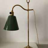 Old desk lamp, brass workshop