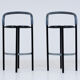 Paire de tabourets Fritz Hansen par Niels Gammelgaard avec Lars Mathiesen 1987