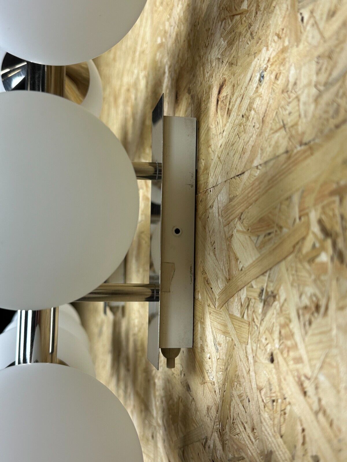 2x 60s 70s 6-bulb Sputnik wall lights by Kaiser Leuchten opal glass