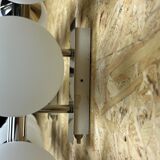 2x 60s 70s 6-bulb Sputnik wall lights by Kaiser Leuchten opal glass