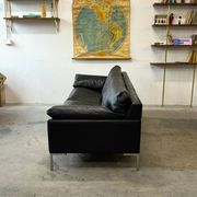 Leather sofa, Denmark, 1960s/70s, mid-century modern style, vintage