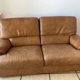 Duvivier brown vintage style sofa