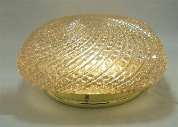 Gold glass ceiling light