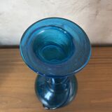 Blue spiral vase