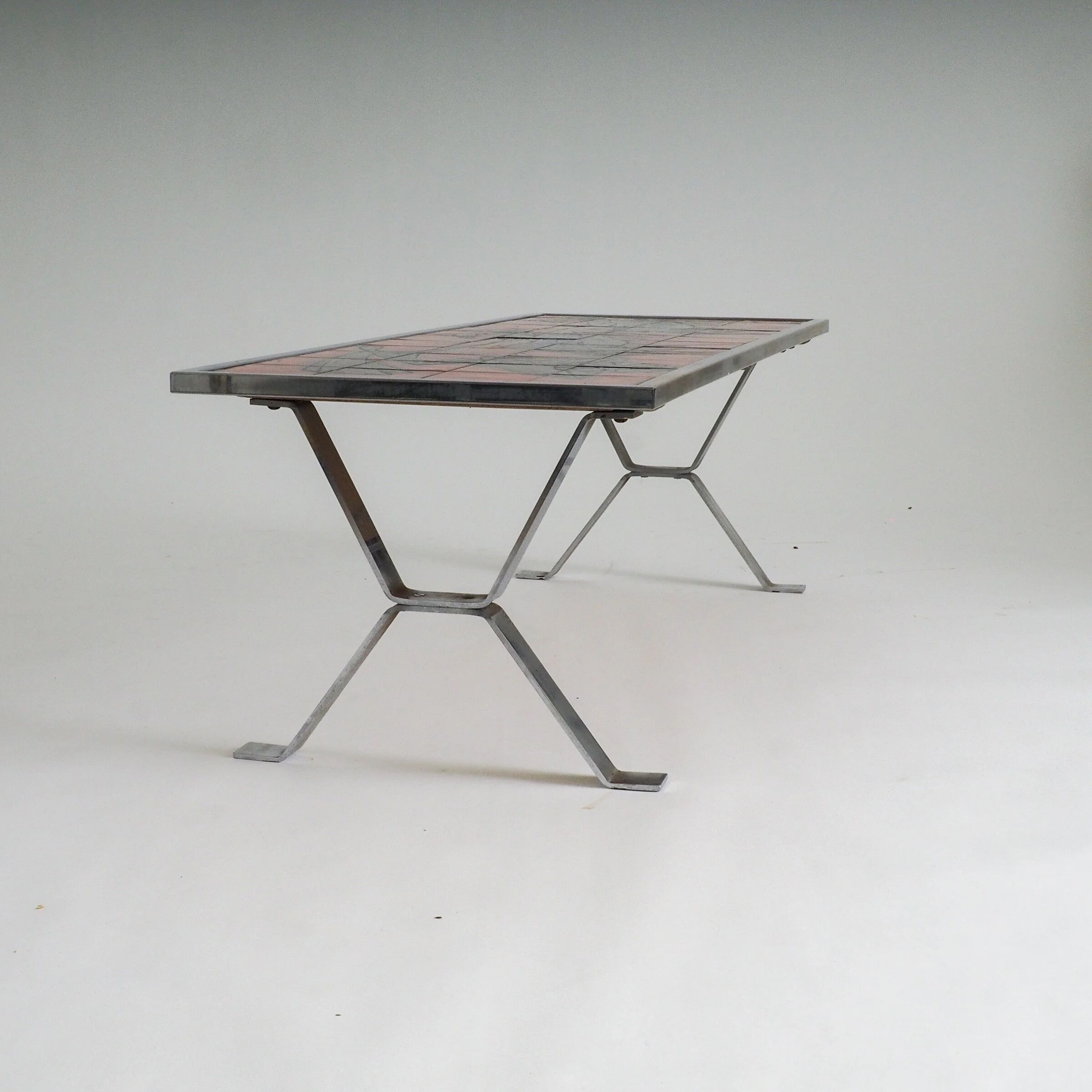 Mid-century modern tiled coffee table by Bayer
