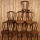 Eight Thonet bistro chairs