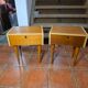 Pair of oak bedside tables from the 1960s.