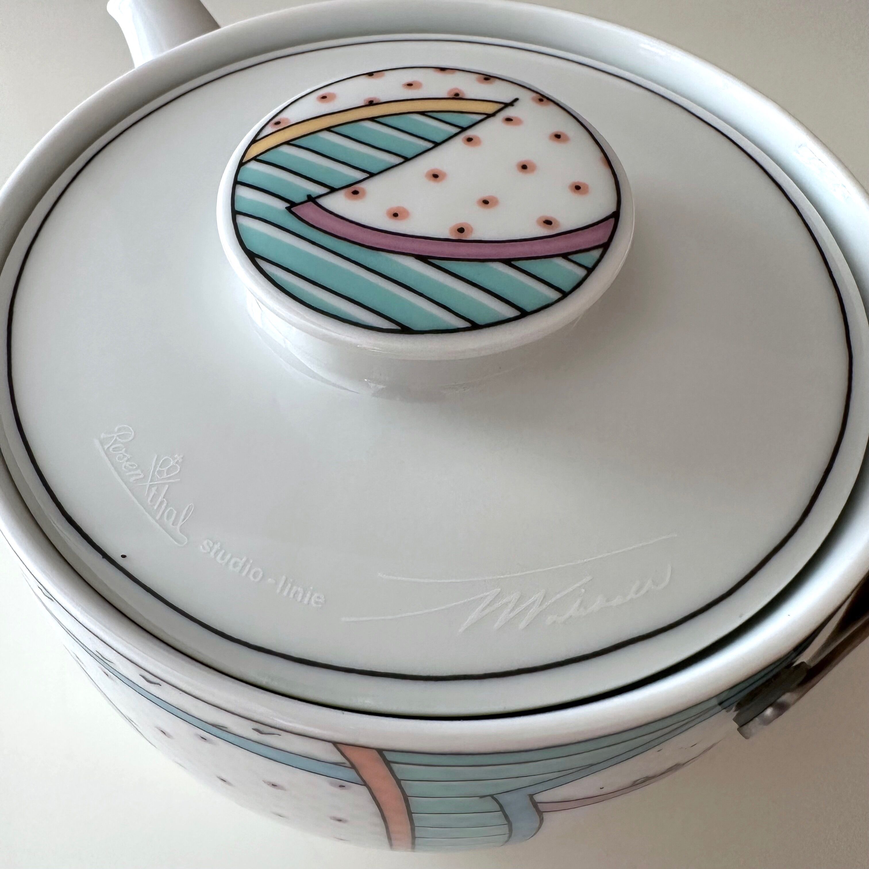 美品 Rosenthal studio-line milk carton Rosenthal Studio Line 4145/24 Milk Carton Do Not Litter Porcelain