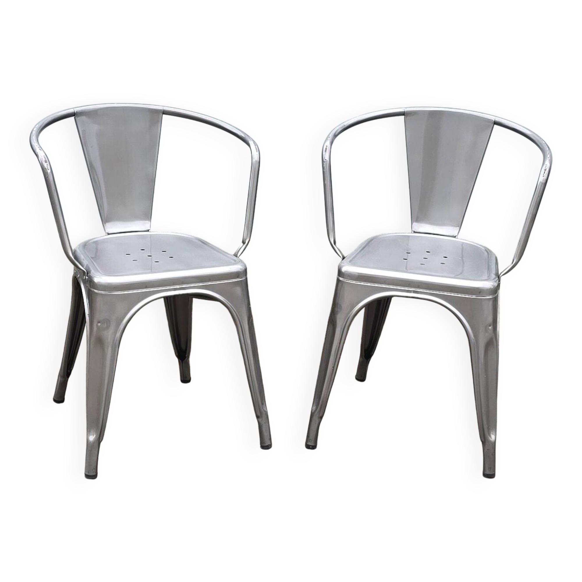 Paire de fauteuils de jardin Tolix