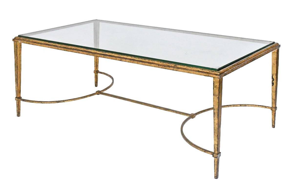 Coffee table in iron by Roger Thibier for the Ramsay house.