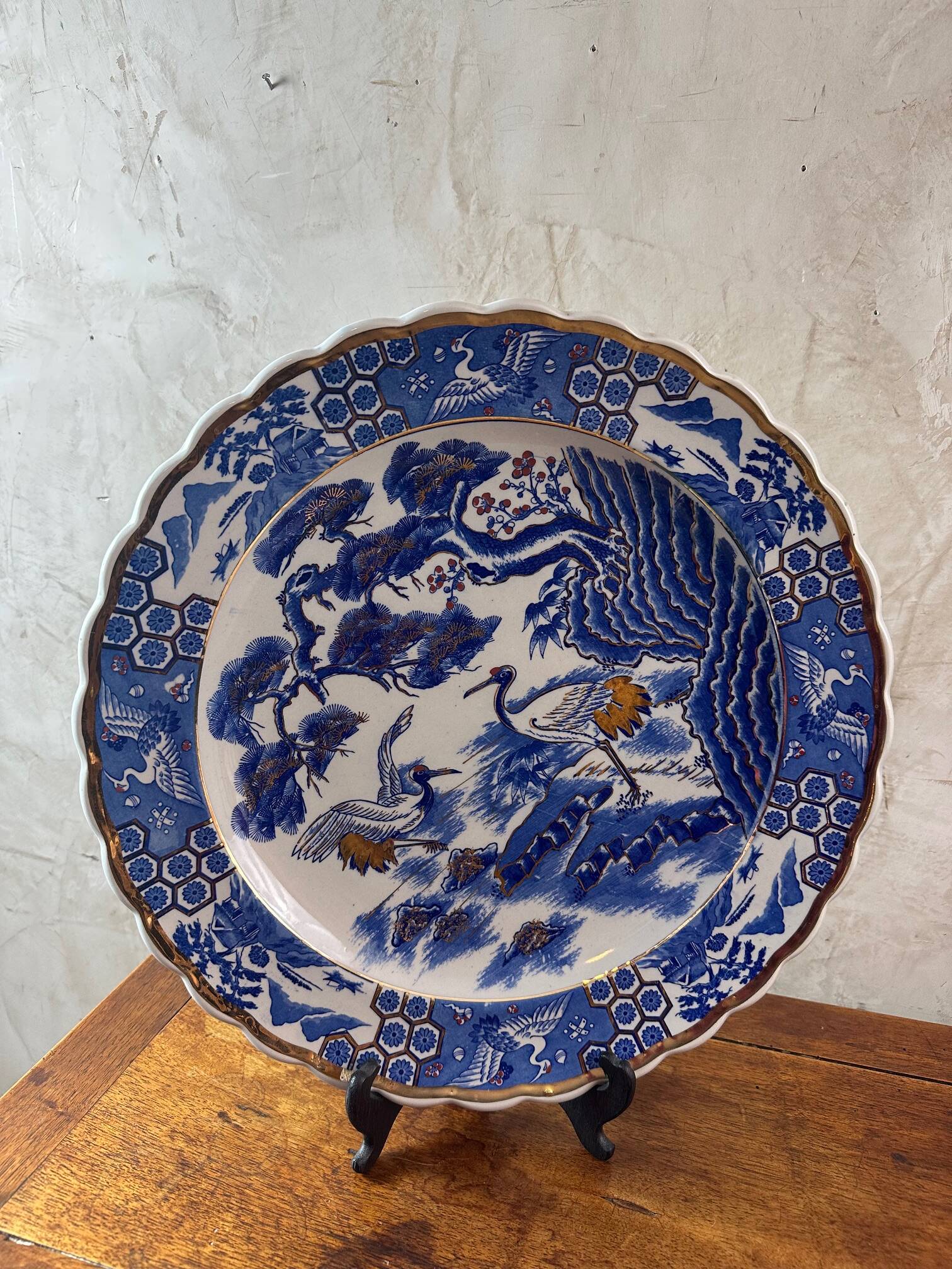 Large Japanese Porcelain Dish