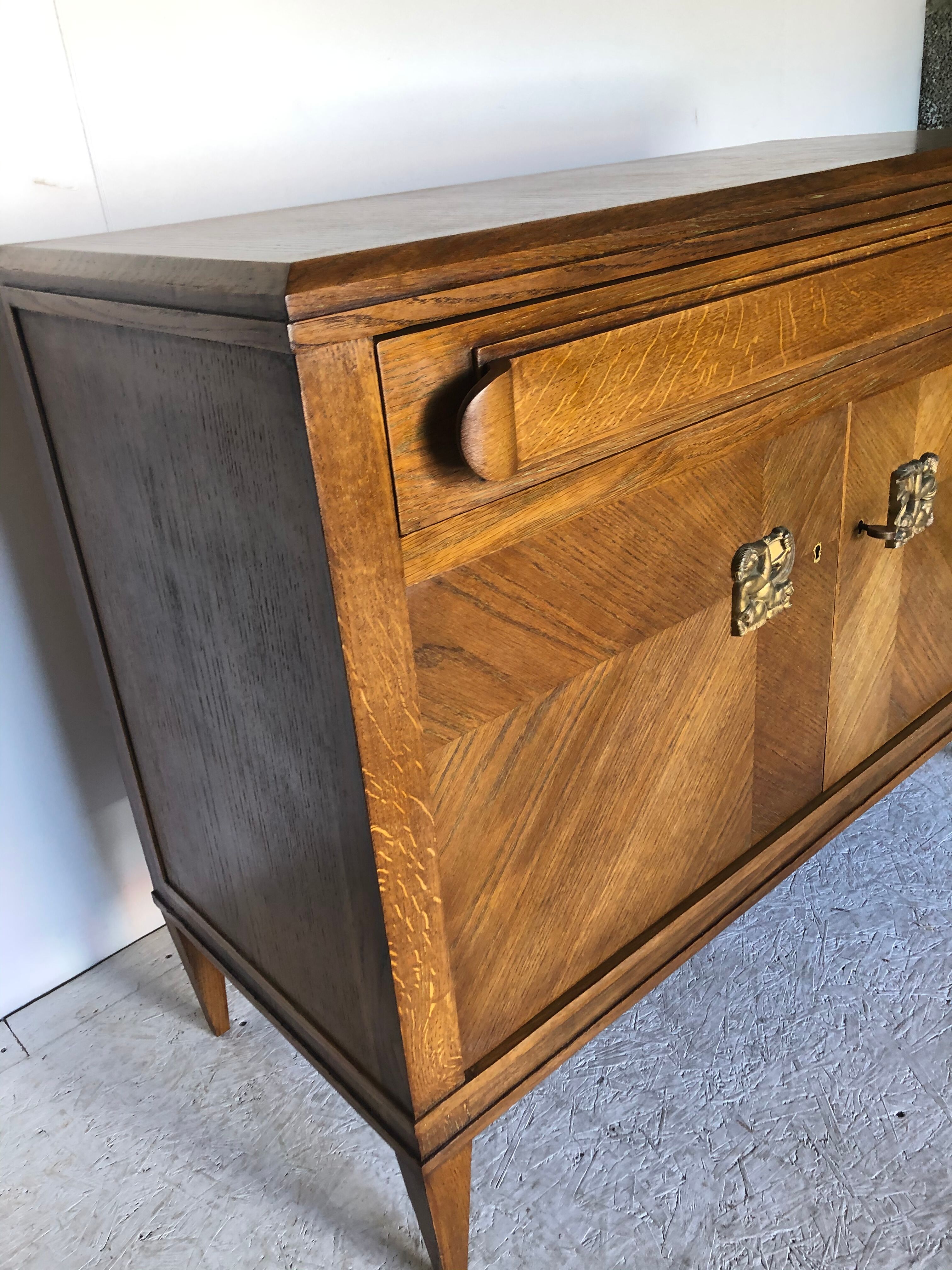 Art deco period neo-classical style writing desk, France 1940