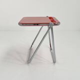 Bureau pliable platone rouge par giancarlo piretti pour anonima castelli, 1970