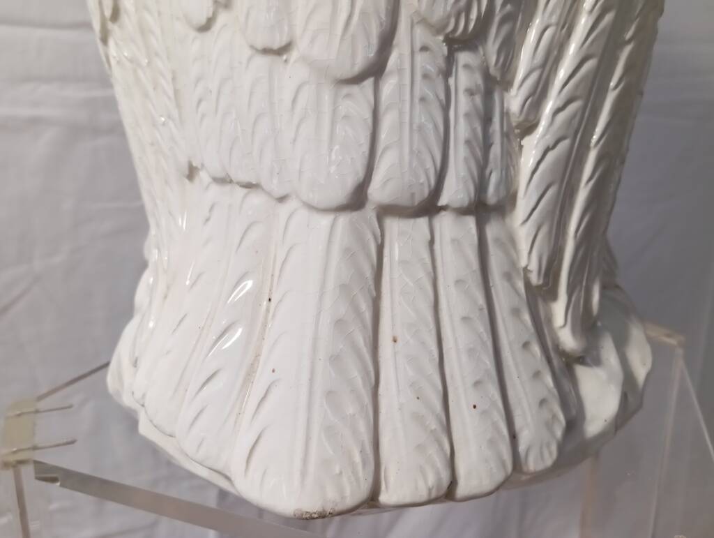 Ceramic owl umbrella stand Bassano Italy