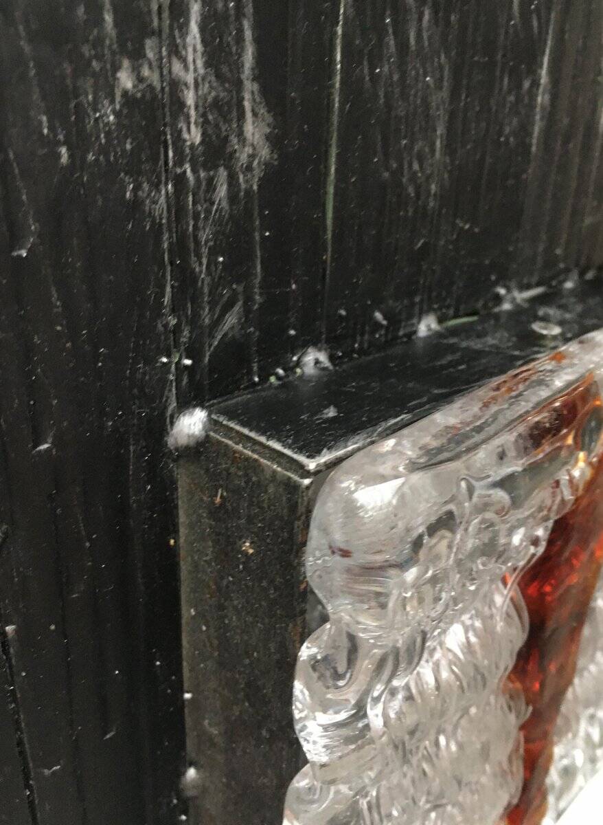 Vintage Italian brutalist wall light in wrought iron by Albano Poli for Poliarte, set of 2.