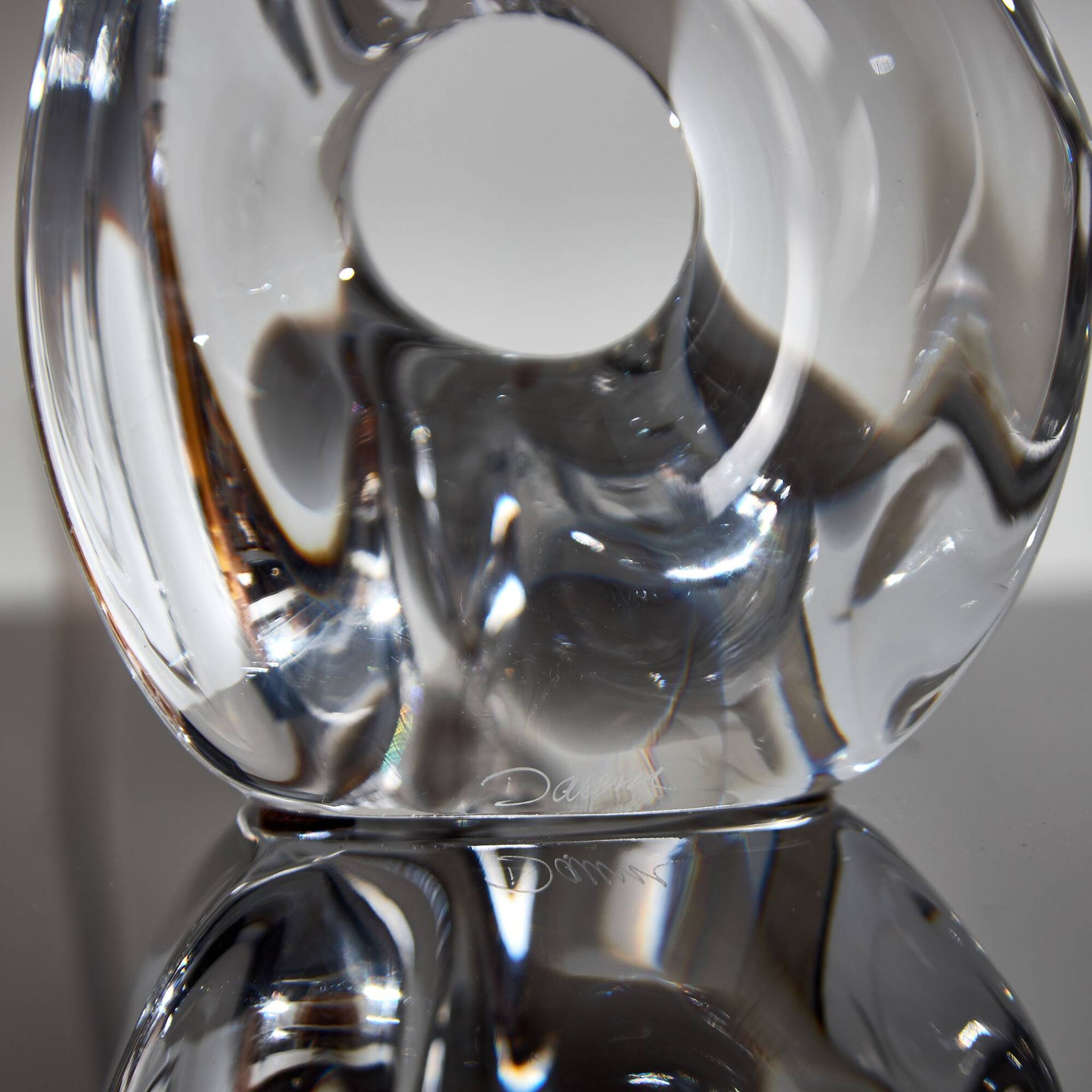 Lampe de table en cristal français par daum (mk10261)