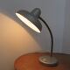 Silver grey metal lamp 50 60s