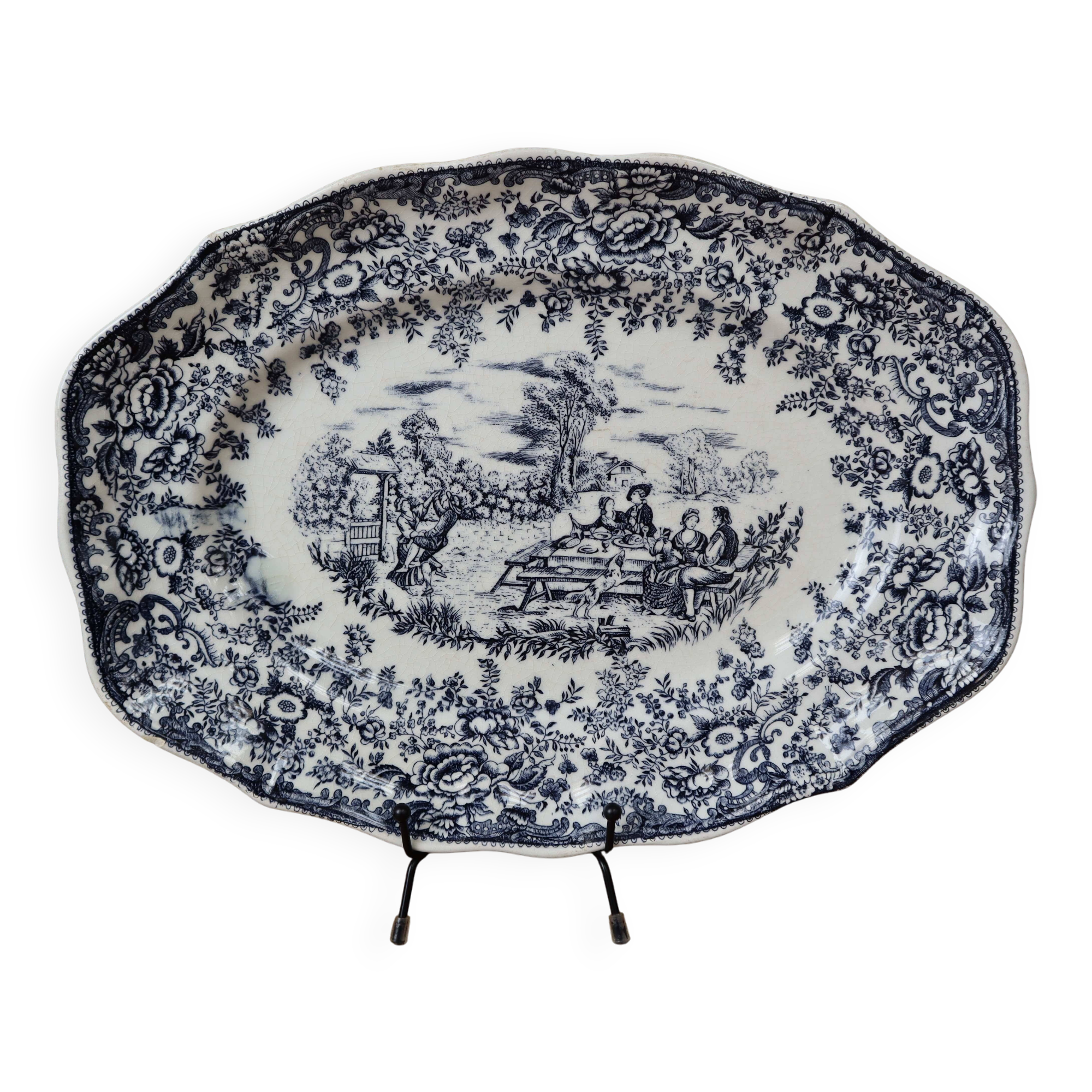 Large oval dish Lunéville KG Tradition