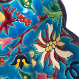 Flat square cut in Longwy enamels