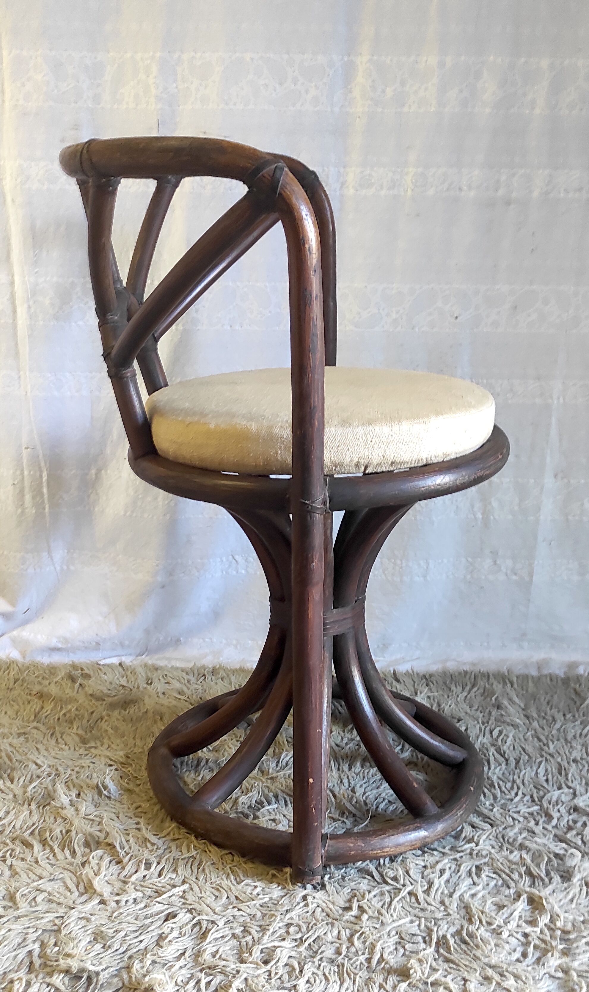 Rattan chair of the Kok House, 70s/80s