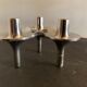 3 metal candlesticks 1970