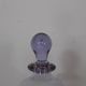 Vintage glass bottle in purple and transparent – Ball stopper – 21 cm