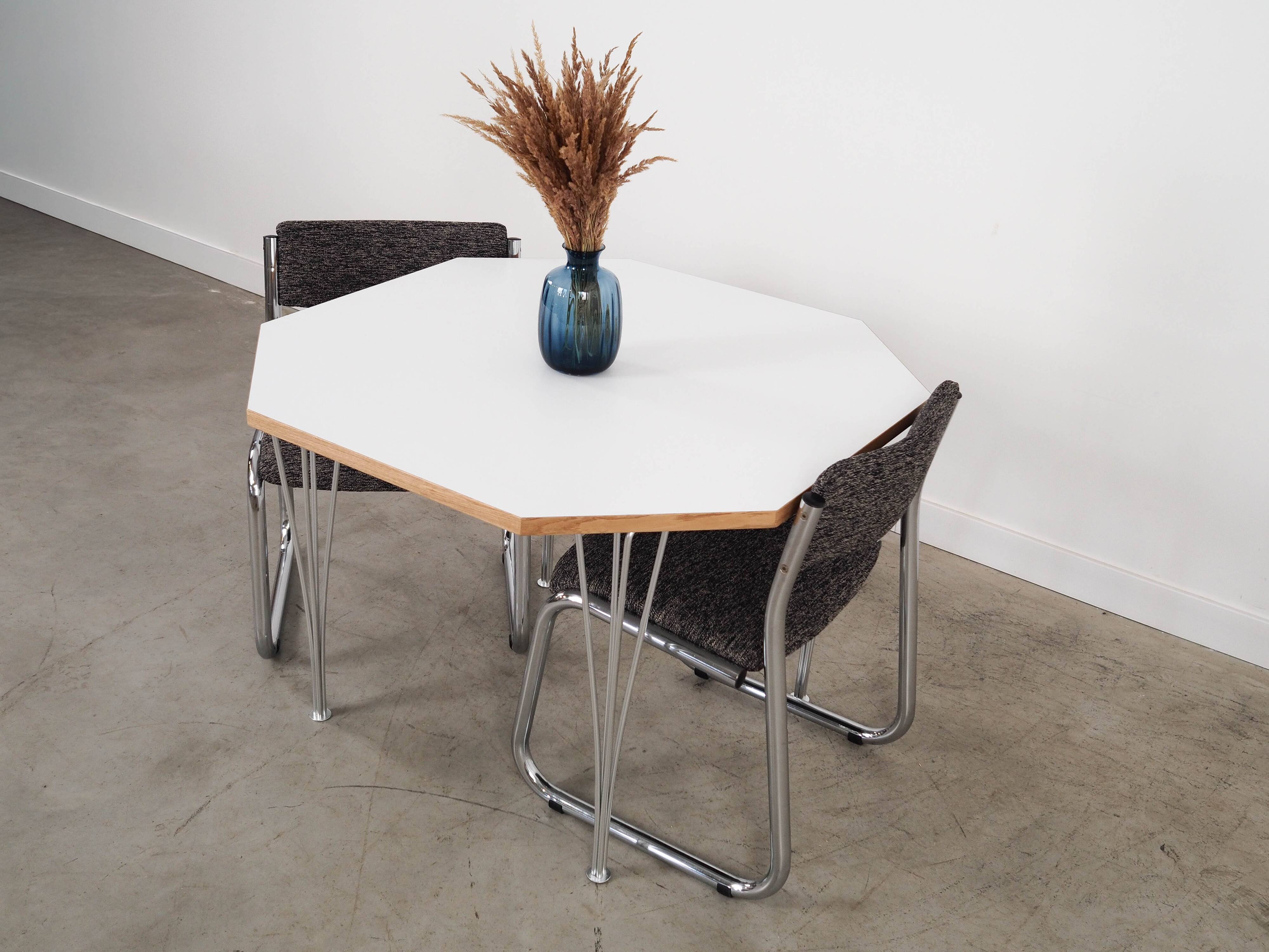 White table, Danish design, 1980s, made in Denmark