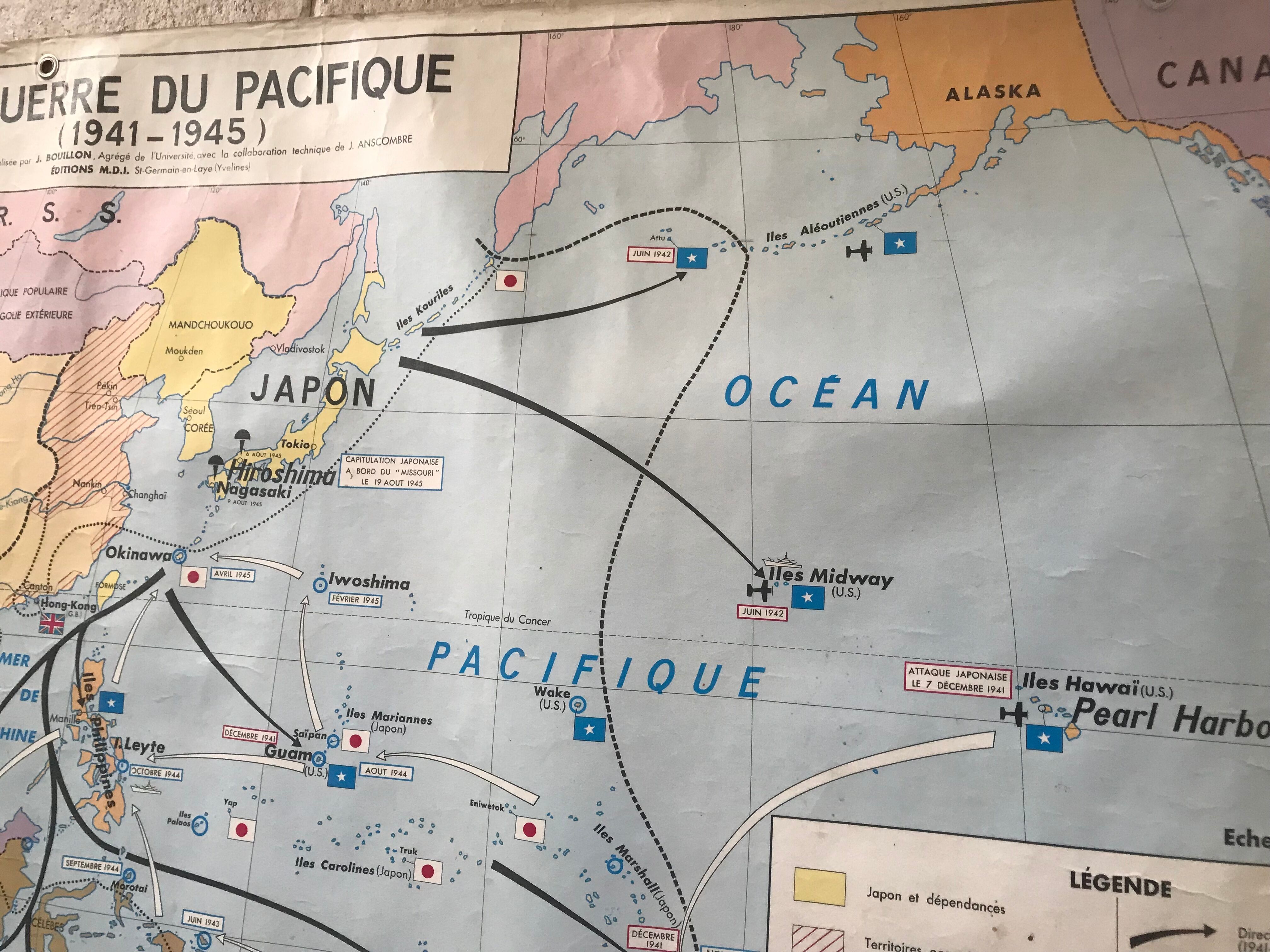 School poster School Map War 1939 1945