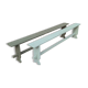 Pair of patinated benches