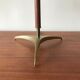 Brass and rosewood lamp by J.T Kalmar, Austria, circa 1950.